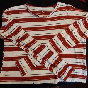 Charlotte Russe striped crop top
